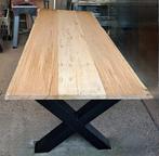 Boomstamtafel massieve Eikenboomstamtafel eettafel, 200 cm of meer, 50 tot 100 cm, Nieuw, Rechthoekig