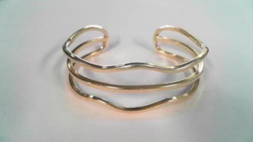 15417 Golvende Zilveren Klem Armband Mexico 925, Sieraden, Tassen en Uiterlijk, Armbanden, Zo goed als nieuw, Zilver, Zilver, Ophalen of Verzenden