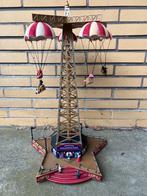 Mr. Christmas Parachute Ride Carrousel Kerstdorp, Diversen, Kerst, Ophalen of Verzenden, Gebruikt
