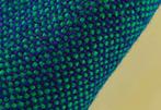 STOF VOOR DESIGN: Kvadrat Hallingdal koningsblauw+groen   2x, Wol, 120 cm of meer, Nieuw, Ophalen of Verzenden