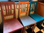 3 houten Ikea stoelen, Ophalen, Gebruikt
