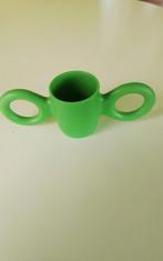 💐GISPEN DOMBO/DOMOOR DRINKBEKER GROEN RICHARD HUTTEN, Ophalen of Verzenden, Zo goed als nieuw