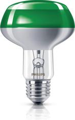 Philips Green Spot R80 Gloeilamp E27 - 60W - 8711500066534, Gloeilamp, 60 watt of meer, Nieuw, E27 (groot)