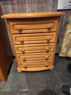 Compacte ladekast in goede staat, Huis en Inrichting, Kasten | Ladekasten, Ophalen, Eikenhout, 5 laden of meer, Onbekend