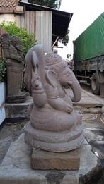 Handgemaakt Stenen Tuinbeeld van Ganesha 110cm, Nieuw, Steen, Overige typen, Verzenden