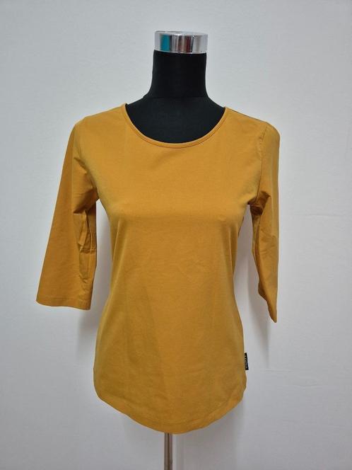 Top98 - Mosterdgele Je M'Appelle shirt groene streep maat M, Kleding | Dames, T-shirts, Zo goed als nieuw, Groen, Korte mouw, Ophalen of Verzenden