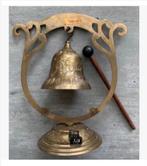 Oosterse bel/gong koper 23 cm hoog met slaghout, Ophalen of Verzenden