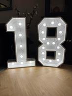 Lichtletters 18 voor verjaardag, Ophalen, Zo goed als nieuw, Versiering, Verjaardag