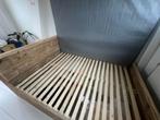 Livengo - steigerhout bed zo goed als nieuw!, Huis en Inrichting, Slaapkamer | Bedden, 160 cm, Bruin, Zo goed als nieuw, Naturel
