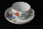 Antiek Meissen thee kop en schotel 1852-1924, Ophalen of Verzenden