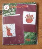compleet borduurpakketje  kerstkaarten lanarte 34272, Ophalen of Verzenden, Nieuw, Handborduren, Borduurpakket