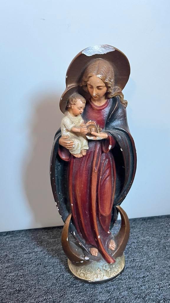Vintage Madonna met Kind Beeld, Antiek en Kunst, Antiek | Religie, Ophalen of Verzenden