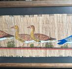 Egyptische Papyrus Schilderij met Vogels, Ophalen of Verzenden