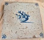 Delftse tegel 18e eeuw -  Fruitmand - Blauw en wit -, Ophalen