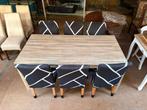 eetkamer set (6 persoons), Ophalen of Verzenden, Gebruikt, 4 tot 6 stoelen
