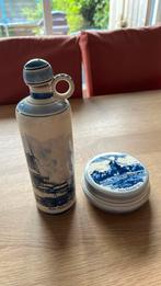 Setje Delfts blauw Handgeschilderd reclame aardewerk, Antiek en Kunst, Antiek | Keramiek en Aardewerk, Ophalen of Verzenden