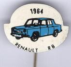 1964 Renault R8 blauw op blik oldtimer auto speldje( C_200 ), Verzenden, Zo goed als nieuw, Transport, Speldje of Pin