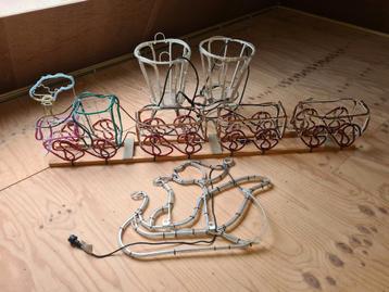 Te Koop, Kerstverlichting Buiten Kersttrein Kerstman beschikbaar voor biedingen