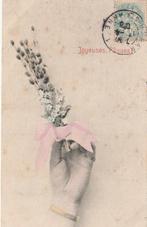 MEISJE HAND BLOEM UIT 1906 ZEER MOOIE OUDE KAART KH971, Verzamelen, Ansichtkaarten | Themakaarten, Ophalen of Verzenden, Voor 1920