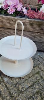 Witte metalen etagère hapjes of decoratie, Ophalen, Nieuw