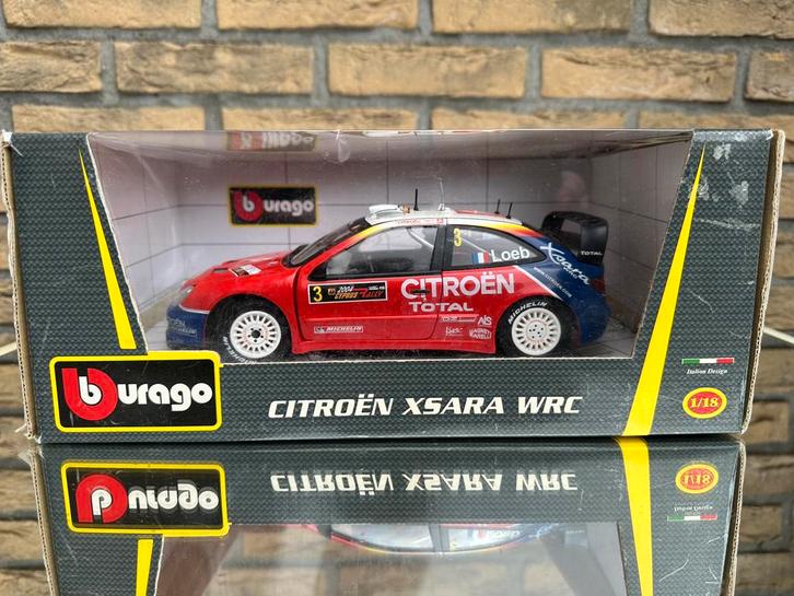 CITROEN XSARA WRC 2004 S. LOEB #3 RALLY CYPRUS 1:18 BbURAGO, Hobby en Vrije tijd, Modelauto's | 1:18, Zo goed als nieuw, Auto