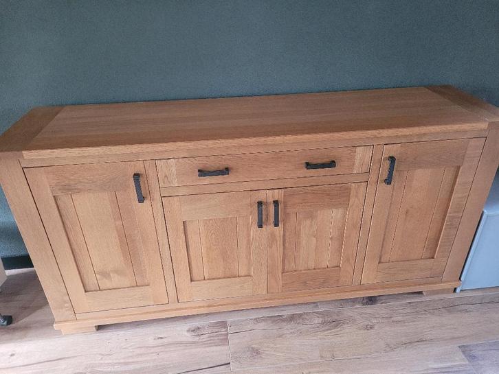 Eiken dressoir, mooi model en in nette staat, Huis en Inrichting, Kasten | Dressoirs, Zo goed als nieuw, 25 tot 50 cm, Met lade(s)