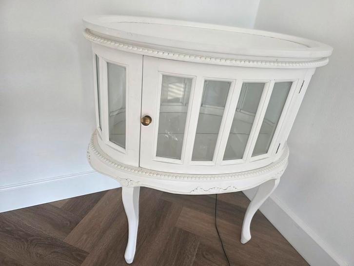 Vitrinekastje met Glasdeur /theekastje, Huis en Inrichting, Kasten | Vitrinekasten, Gebruikt, Minder dan 100 cm, 50 tot 100 cm