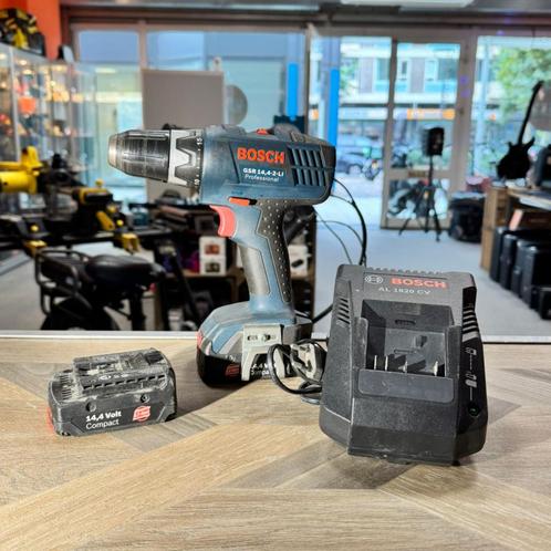 Bosch GSR 14,4-2-LI Boormachine | 2 Accu's+Lader | Met garan, Doe-het-zelf en Verbouw, Gereedschap | Boormachines, Zo goed als nieuw