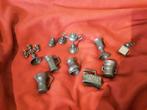 Tin Miniatuur kandelaar, strijkbout,koffiemolen, bierpul enz, Ophalen of Verzenden