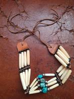 Vintage Navajo Turkoois Choker, Gebruikt, Blauw, Ophalen of Verzenden, Steen of Mineraal