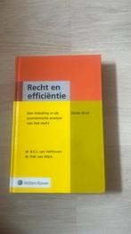 Recht en efficiëntie, Ophalen of Verzenden, Zo goed als nieuw