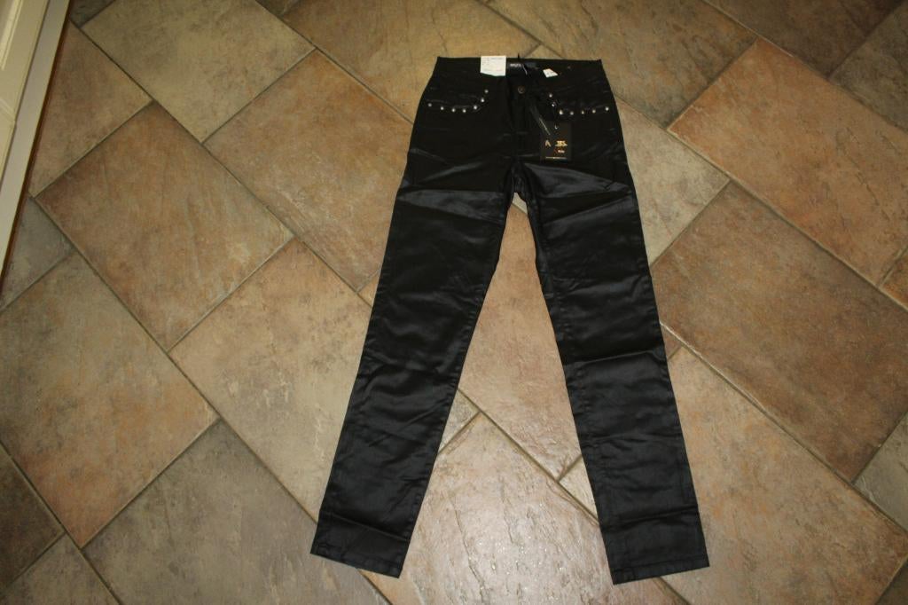 Angels Rachel glamrock stretch coating jeans 36 valt 34/XS, Kleding | Dames, Verzenden, ., Zwart, Nieuw
