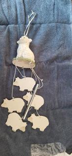 Mobiel met schaap en lammeren, Overige materialen, Wit, Ophalen of Verzenden, Zo goed als nieuw