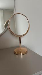 Spiegel metaal met 10 x vergroting, Minder dan 50 cm, Rond, Ophalen of Verzenden, Zo goed als nieuw