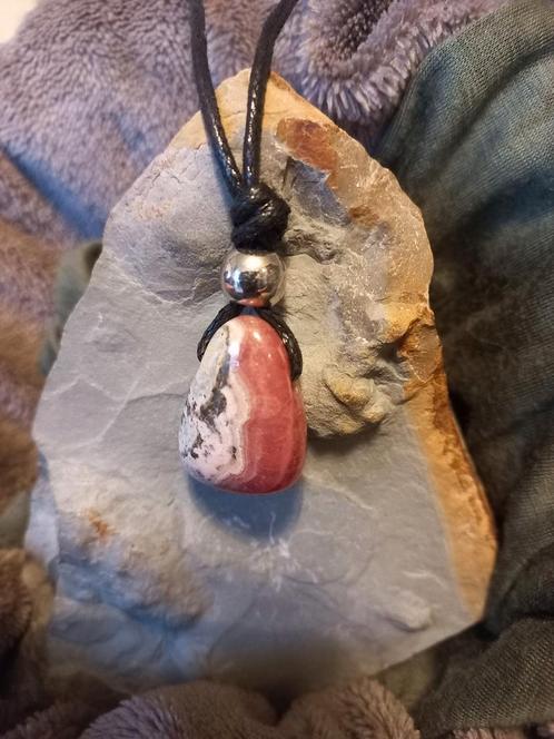 Rhodochrosiet hanger, Sieraden, Tassen en Uiterlijk, Edelstenen, Nieuw, Ophalen of Verzenden