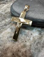 18K Gouden Kruis Hanger, Sieraden, Tassen en Uiterlijk, Kettinghangers, Ophalen of Verzenden, Nieuw, Goud, Kruis of Symbool