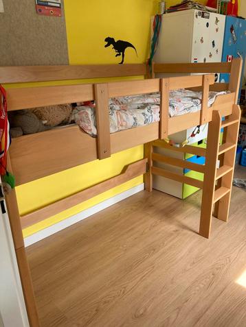 Hoogslaper massief beuken 90x200cm beschikbaar voor biedingen
