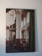 Canvas-schilderij "interieur van de Oude Kerk te Delft", Ophalen, Nieuw, Schilderij, 75 cm of meer