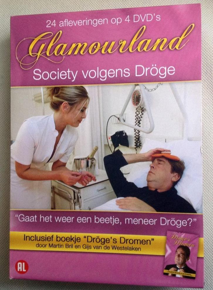 Glamourland Society Volgens Dröge (4DVD) 24 afleveringen, Cd's en Dvd's, Dvd's | Nederlandstalig, Gebruikt, Tv non-fictie, Overige genres