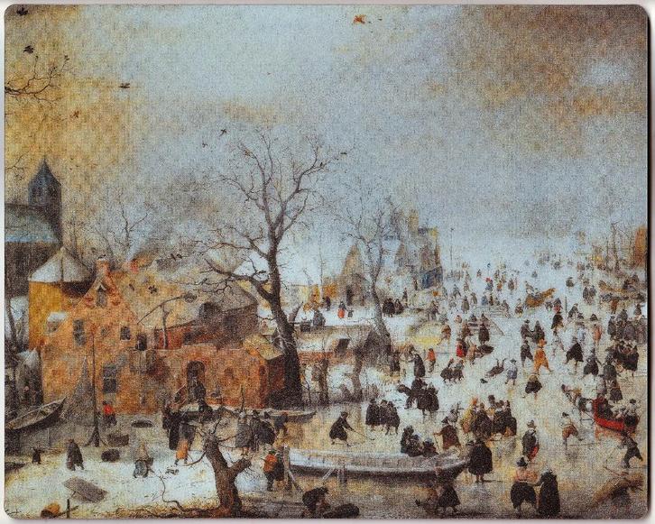 Muismatten met Avercamps winterlandschap, Computers en Software, Muismatten, Nieuw, Ophalen of Verzenden