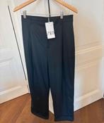 Zara navy pantalon, blauwe bandplooi broek, maat S, Blauw, Zara, Ophalen of Verzenden, Zo goed als nieuw