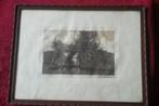 oude ets van Piet Teunissen., Antiek en Kunst, Kunst | Etsen en Gravures, Ophalen