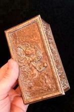 Antiek brons TRINKET JEWELRY BOX zonder sleutel, Ophalen of Verzenden, Brons