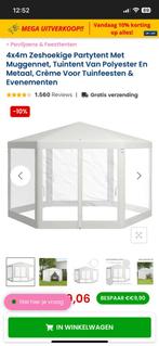 6 hoekige partytent Nieuw in doos!!!!!, Tuin en Terras, Partytenten, Ophalen, Partytent, Nieuw, 4 tot 6 meter