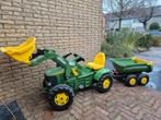 Traptractor met aanhanger, Kinderen en Baby's, Speelgoed | Buiten | Skelters, Ophalen, Gebruikt, Overige merken