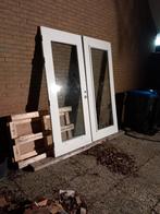 Terrasdeuren HH, dubbel glas, Scharnieren 215 H x 190B, Ophalen, Glas, Buitendeur, 200 tot 215 cm