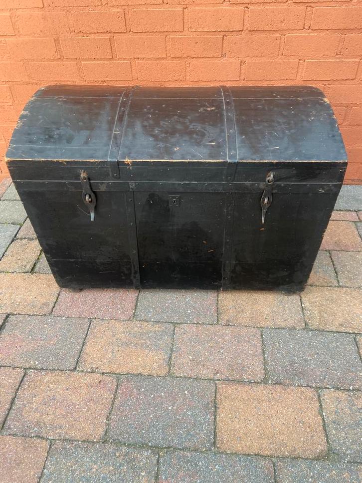 Antieke dekenkist ruim 120 jaar oud, uniek  99 euro, Huis en Inrichting, Woonaccessoires | Kisten, Gebruikt, Minder dan 50 cm
