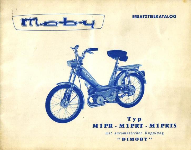 Mobylette M1PR, M1PRT en M1PRTS onderdelenlijst (4312z), Fietsen en Brommers, Handleidingen en Instructieboekjes, Zo goed als nieuw
