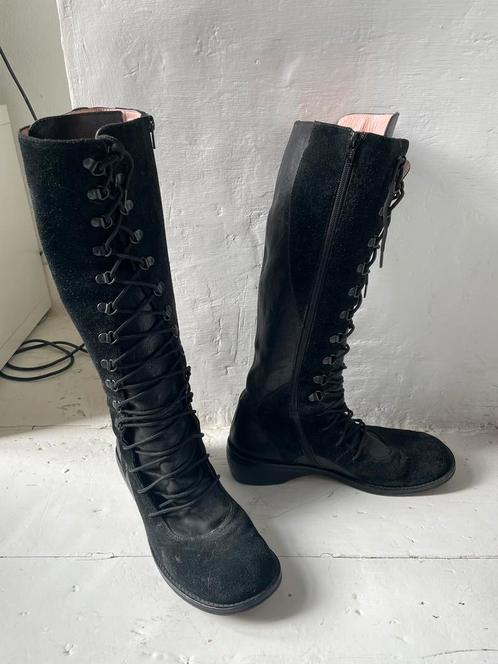 Prachtige aparte zwarte laarzen, Kop en Staart, 41, Kleding | Dames, Schoenen, Zo goed als nieuw, Zwart, Ophalen of Verzenden