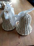 2x rieyen kerst klok,Hoogte 12 cm,izgs, Diversen, Ophalen of Verzenden, Zo goed als nieuw
